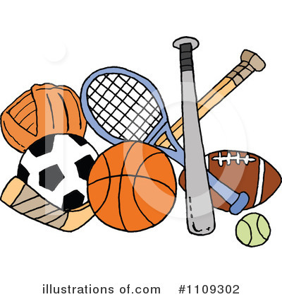 Basketball Clipart #1109302 by LaffToon