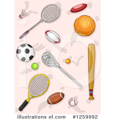 Badminton Clipart #1259992 by BNP Design Studio