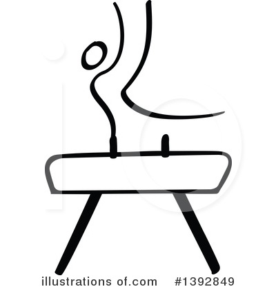 Pommel Horse Clipart #1392849 by Zooco