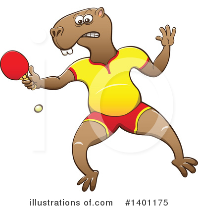 Table Tennis Clipart #1401175 by Zooco