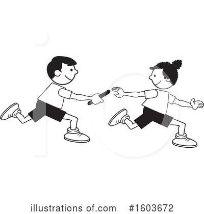 Relay Race Clipart #1603672 by Johnny Sajem