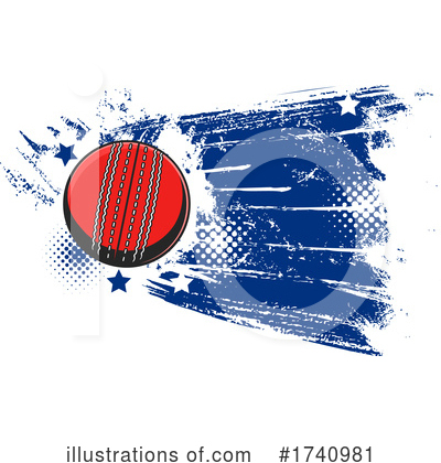 Cricket Ball Clipart #1740981 by Vector Tradition SM
