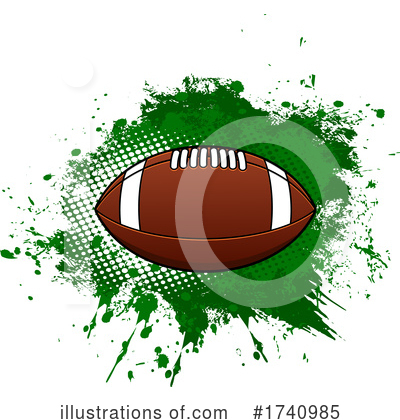 Footballs Clipart #1740985 by Vector Tradition SM