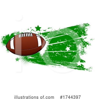 American Football Clipart #1744397 by Vector Tradition SM