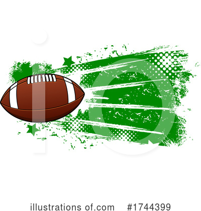 American Football Clipart #1744399 by Vector Tradition SM