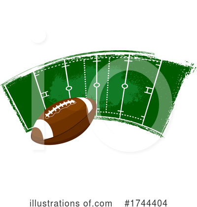 American Football Clipart #1744404 by Vector Tradition SM