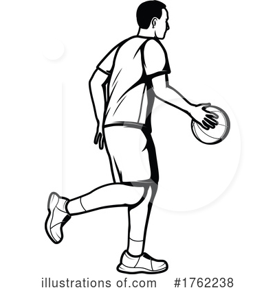 Basketball Player Clipart #1762238 by Vector Tradition SM