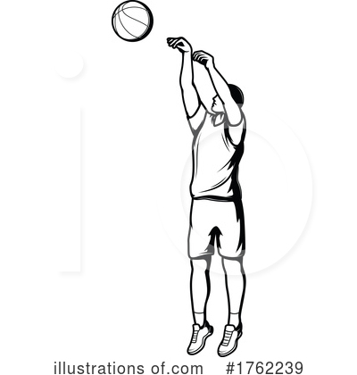 Basketball Player Clipart #1762239 by Vector Tradition SM