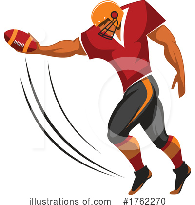 Football Player Clipart #1762270 by Vector Tradition SM