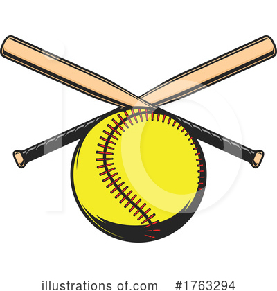 Softball Clipart #1763294 by Vector Tradition SM
