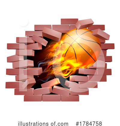 Flaming Basketball Clipart #1784758 by AtStockIllustration