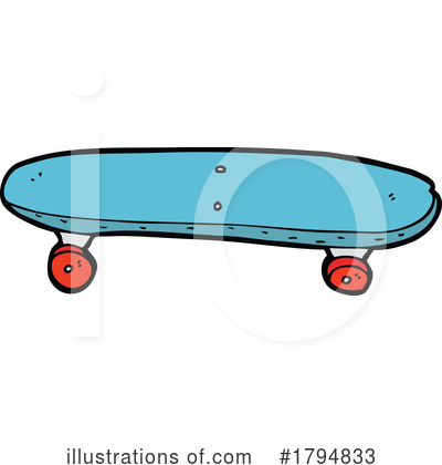 Skateboard Clipart #1794833 by lineartestpilot