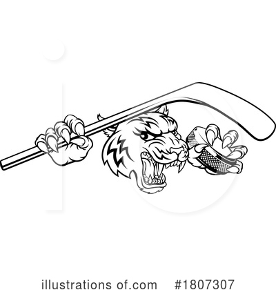 Hockey Player Clipart #1807307 by AtStockIllustration