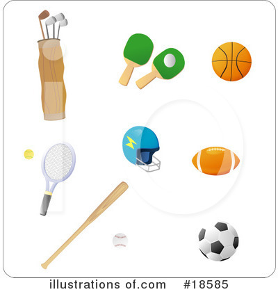 Footballs Clipart #18585 by Rasmussen Images