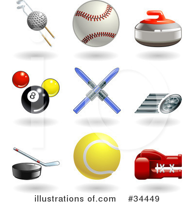 Billiards Clipart #34449 by AtStockIllustration