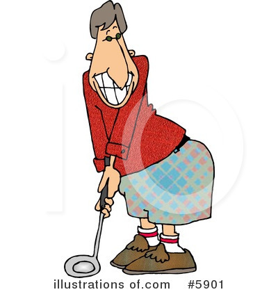 Golfer Clipart #5901 by djart