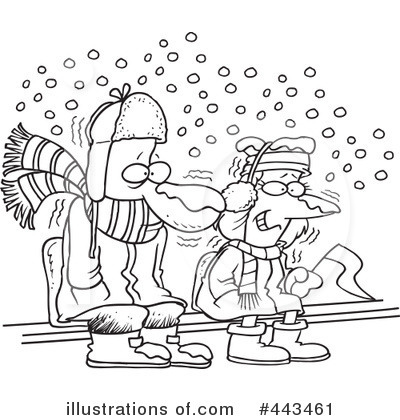 Snowing Clipart #443461 by toonaday