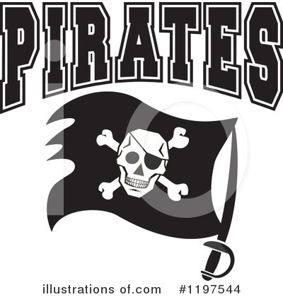 Pirate Flag Clipart #1197544 by Johnny Sajem