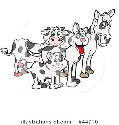 Cow Clipart #44710 by Dennis Holmes Designs
