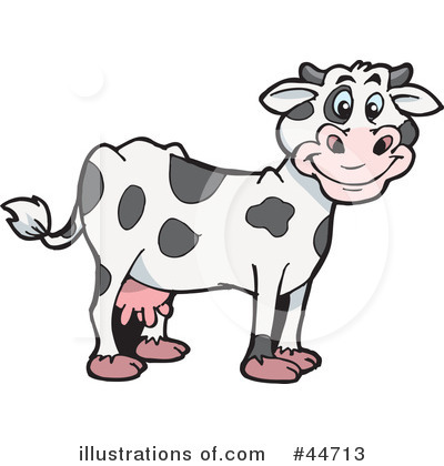 Cow Clipart #44713 by Dennis Holmes Designs