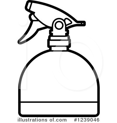 Royalty-Free (RF) Spray Bottle Clipart Illustration by Lal Perera - Stock Sample #1239046