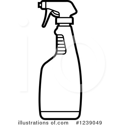 Royalty-Free (RF) Spray Bottle Clipart Illustration by Lal Perera - Stock Sample #1239049