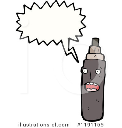 Royalty-Free (RF) Spray Can Clipart Illustration by lineartestpilot - Stock Sample #1191155