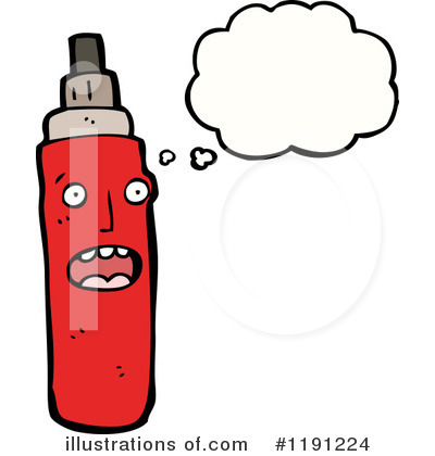 Royalty-Free (RF) Spray Can Clipart Illustration by lineartestpilot - Stock Sample #1191224
