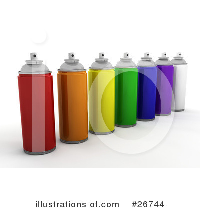 Royalty-Free (RF) Spray Paint Clipart Illustration by KJ Pargeter - Stock Sample #26744