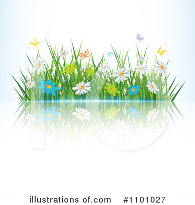 Royalty-Free (RF) Spring Flowers Clipart Illustration by MilsiArt - Stock Sample #1101027