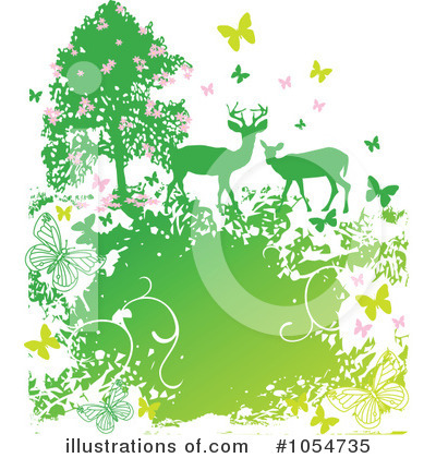 Royalty-Free (RF) Spring Time Clipart Illustration by Pushkin - Stock Sample #1054735