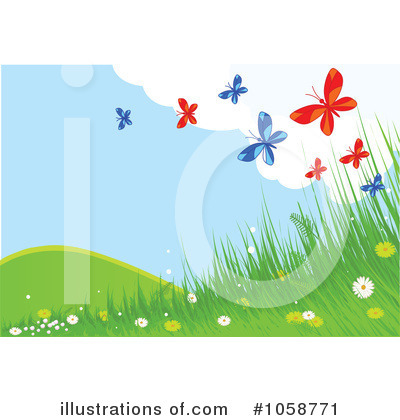 Royalty-Free (RF) Spring Time Clipart Illustration by Pushkin - Stock Sample #1058771