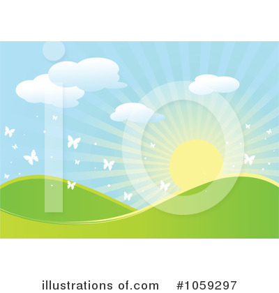 Royalty-Free (RF) Spring Time Clipart Illustration by Pushkin - Stock Sample #1059297