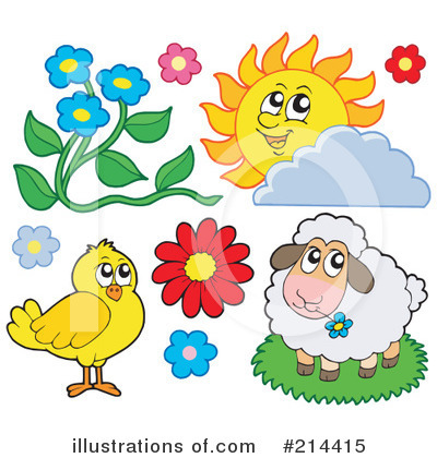 Royalty-Free (RF) Spring Time Clipart Illustration by visekart - Stock Sample #214415