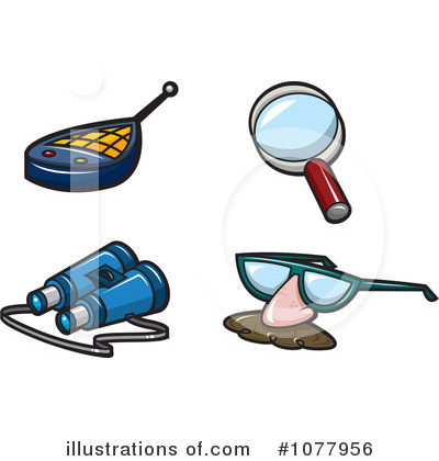 Magnifying Glass Clipart #1077956 by jtoons