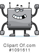 Square Robot Clipart #1091611 by Cory Thoman