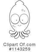 Squid Clipart #1143259 by Cory Thoman