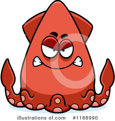 Squid Clipart #1188990 by Cory Thoman