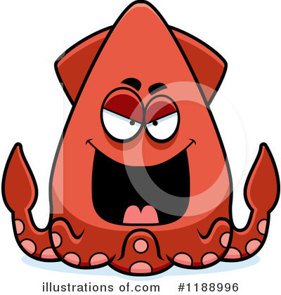 Royalty-Free (RF) Squid Clipart Illustration by Cory Thoman - Stock Sample #1188996