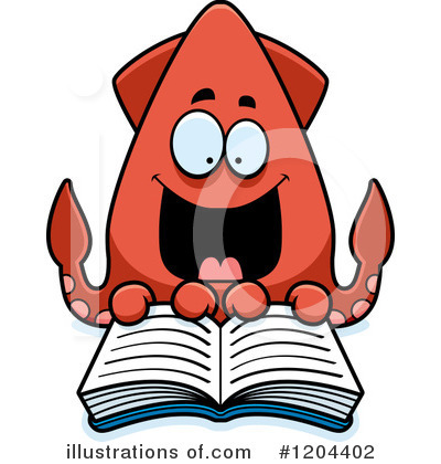 Royalty-Free (RF) Squid Clipart Illustration by Cory Thoman - Stock Sample #1204402