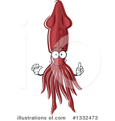 Royalty-Free (RF) Squid Clipart Illustration by Vector Tradition SM - Stock Sample #1332473