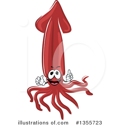 Royalty-Free (RF) Squid Clipart Illustration by Vector Tradition SM - Stock Sample #1355723