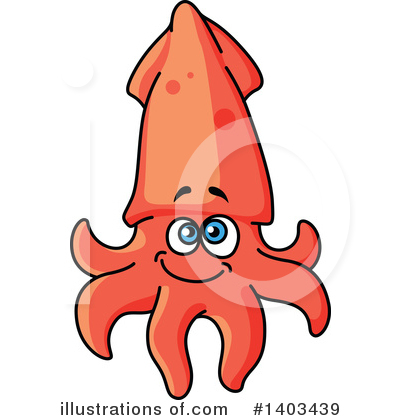 Royalty-Free (RF) Squid Clipart Illustration by Vector Tradition SM - Stock Sample #1403439