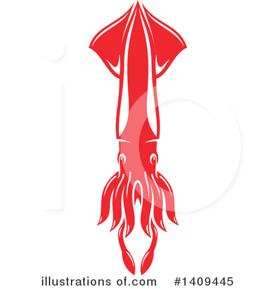 Royalty-Free (RF) Squid Clipart Illustration by Vector Tradition SM - Stock Sample #1409445