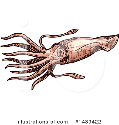 Royalty-Free (RF) Squid Clipart Illustration by Vector Tradition SM - Stock Sample #1439422