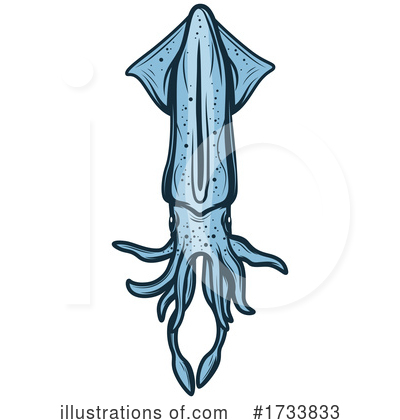 Royalty-Free (RF) Squid Clipart Illustration by Vector Tradition SM - Stock Sample #1733833