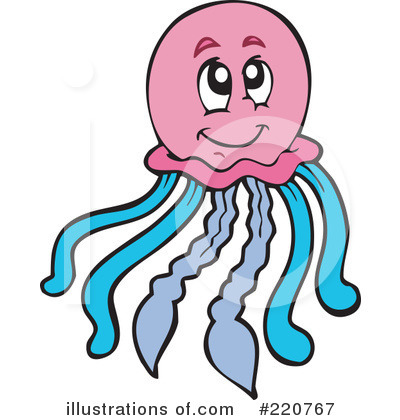Royalty-Free (RF) Squid Clipart Illustration by visekart - Stock Sample #220767