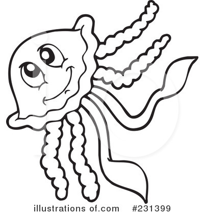 Royalty-Free (RF) Squid Clipart Illustration by visekart - Stock Sample #231399
