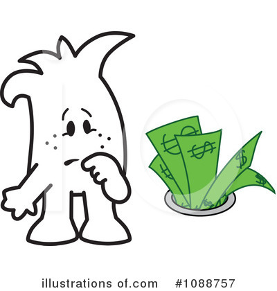 Cash Clipart #1088757 by Mascot Junction