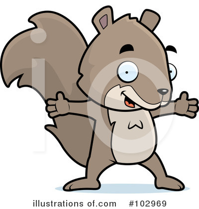 Royalty-Free (RF) Squirrel Clipart Illustration by Cory Thoman - Stock Sample #102969